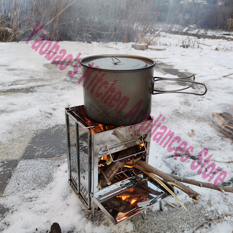 Kompor Kayu Peralatan Berkemah - Outdoor Camping Wood Stove ulasan dan harga