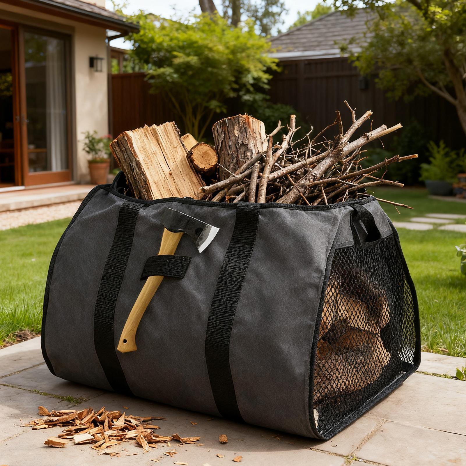 Tas Pembawa Kayu Bakar Besar P - Outdoor Camping Wood Stove ulasan dan harga