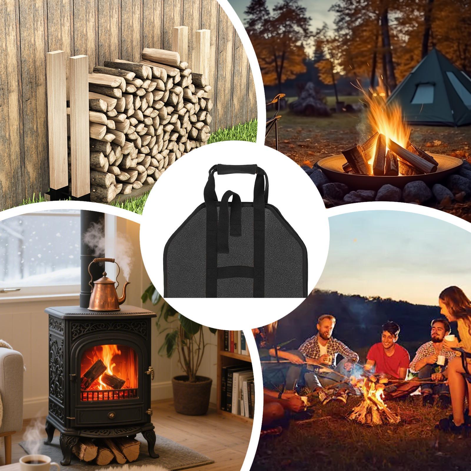 Tas Pembawa Kayu Bakar Besar P - Outdoor Camping Wood Stove ulasan dan harga