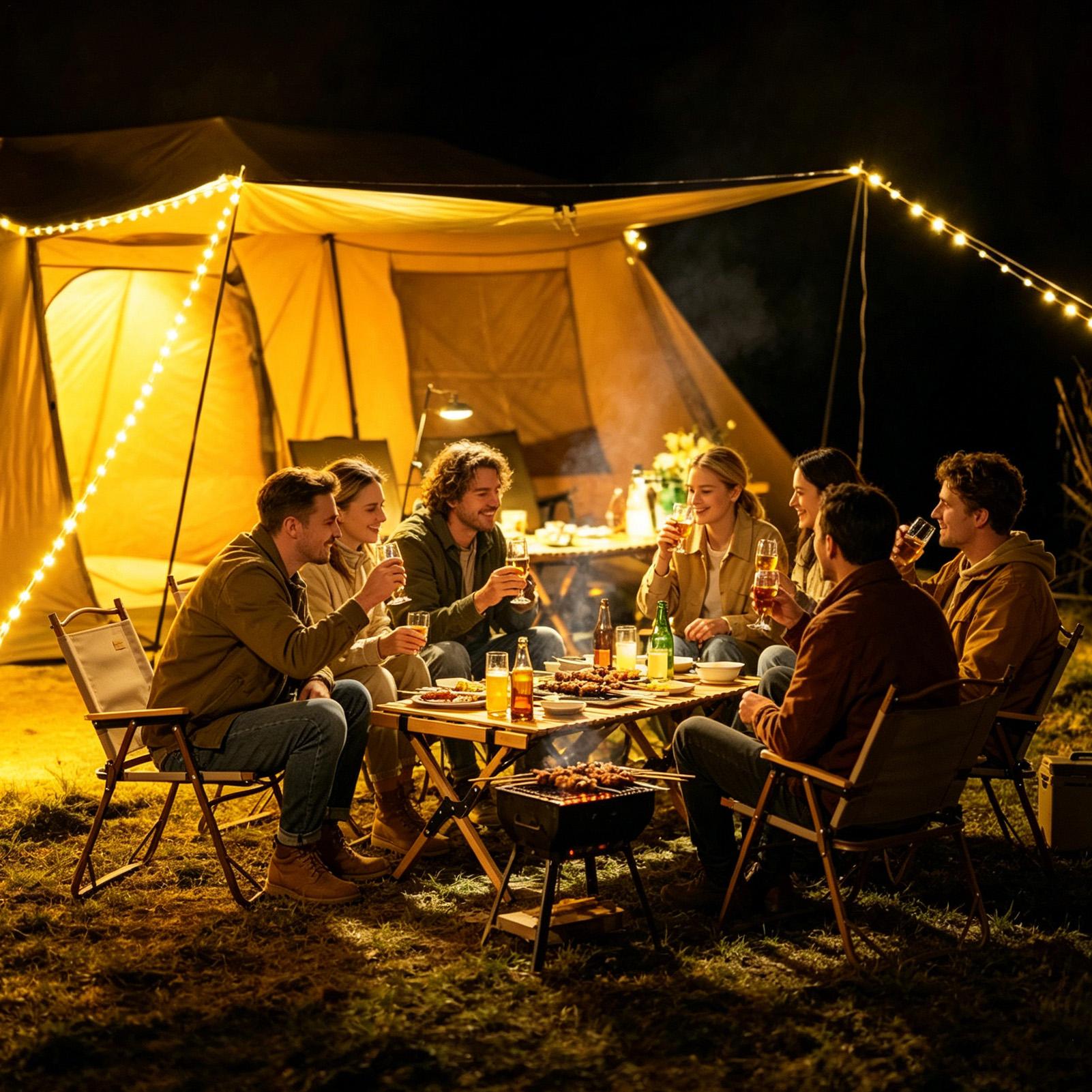 Lampu Tenda Camping Retraktil  - Outdoor Camping Lights String ulasan dan harga
