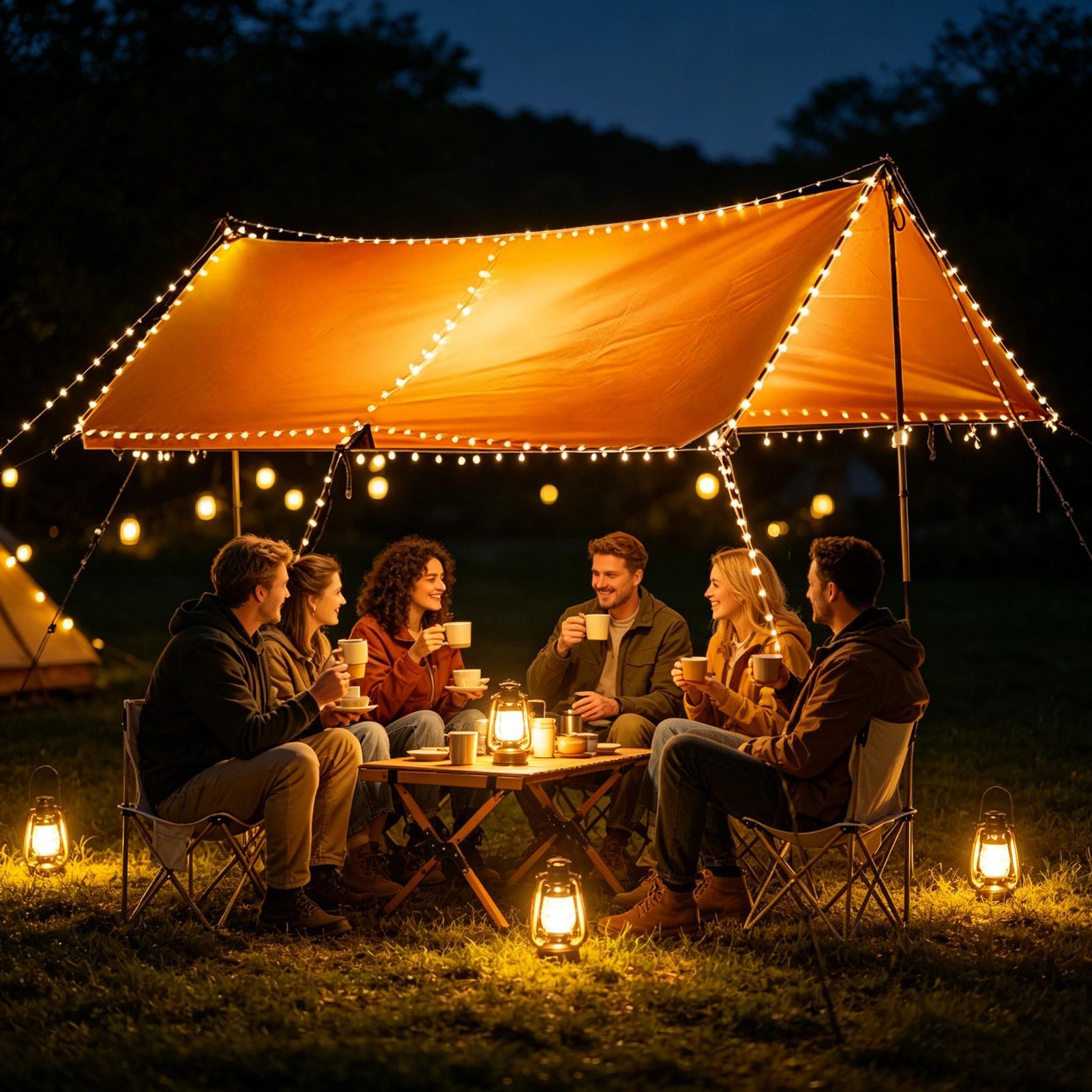 Lampu Tenda Camping Retraktil  - Outdoor Camping Lights String ulasan dan harga