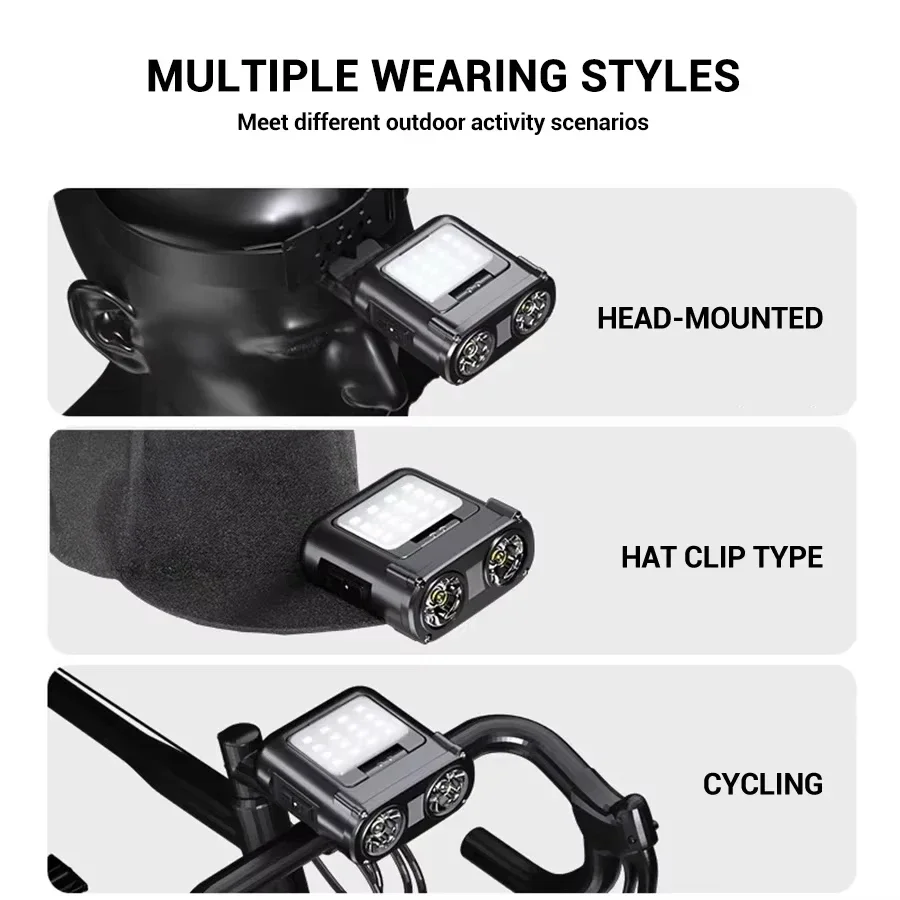 Lampu Kepala LED COB Sensor de - Headlamp ulasan dan harga
