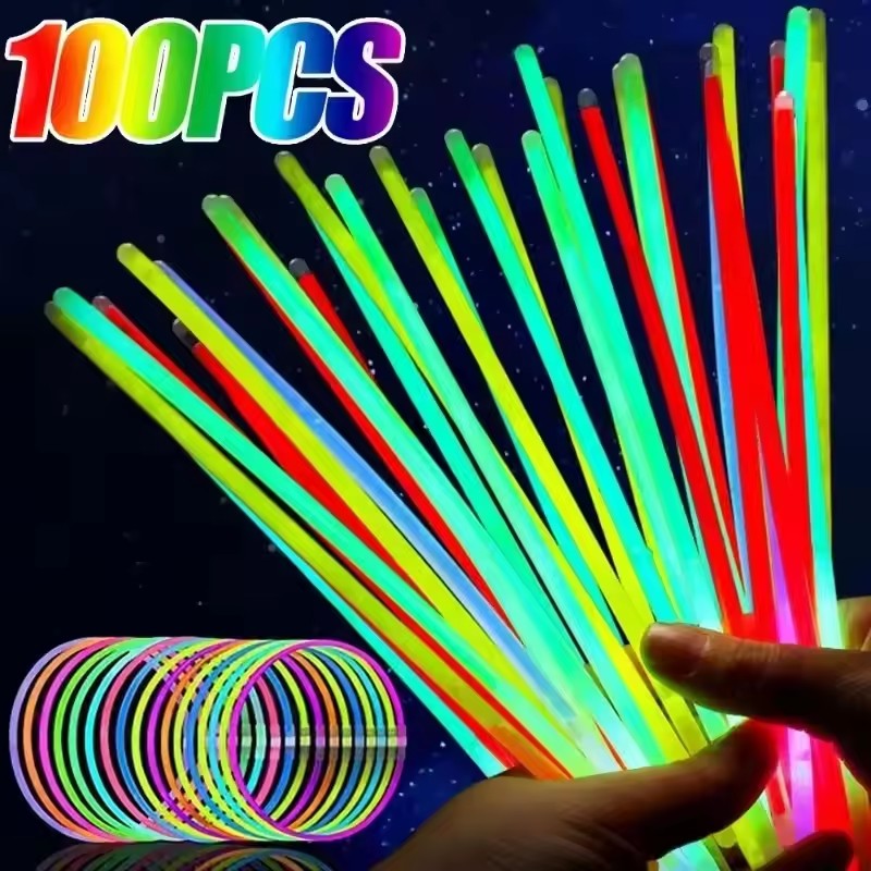 50/100 Buah Tongkat Fluoresens - Glow Sticks Survival ulasan dan harga