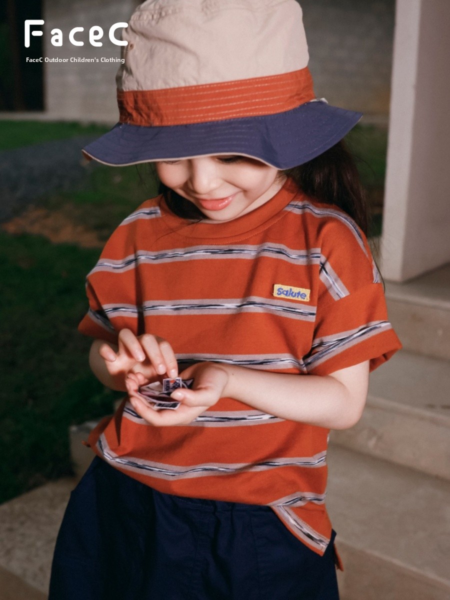 Kaos Katun Murni Lengan Pendek - Outdoor Camping Activities For Kids ulasan dan harga