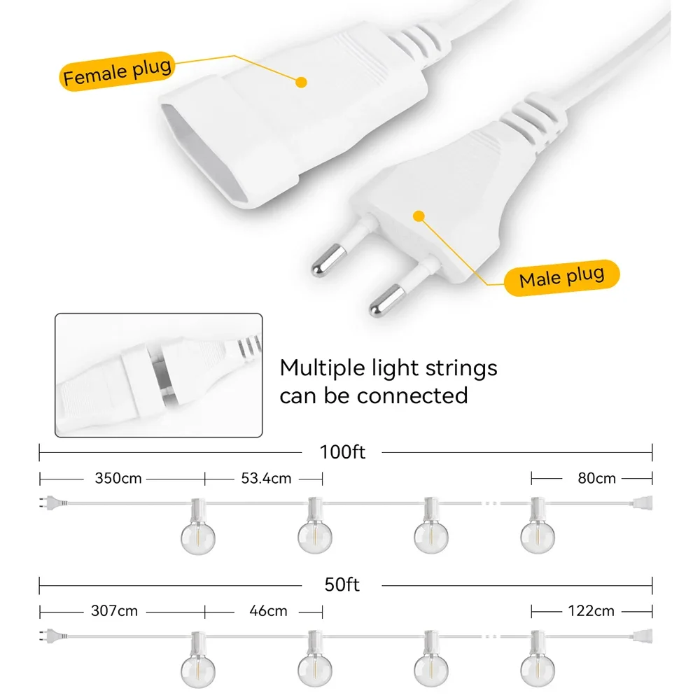 Lampu Tali Peri 30M 15M G40 La - Outdoor Camping Lights String ulasan dan harga