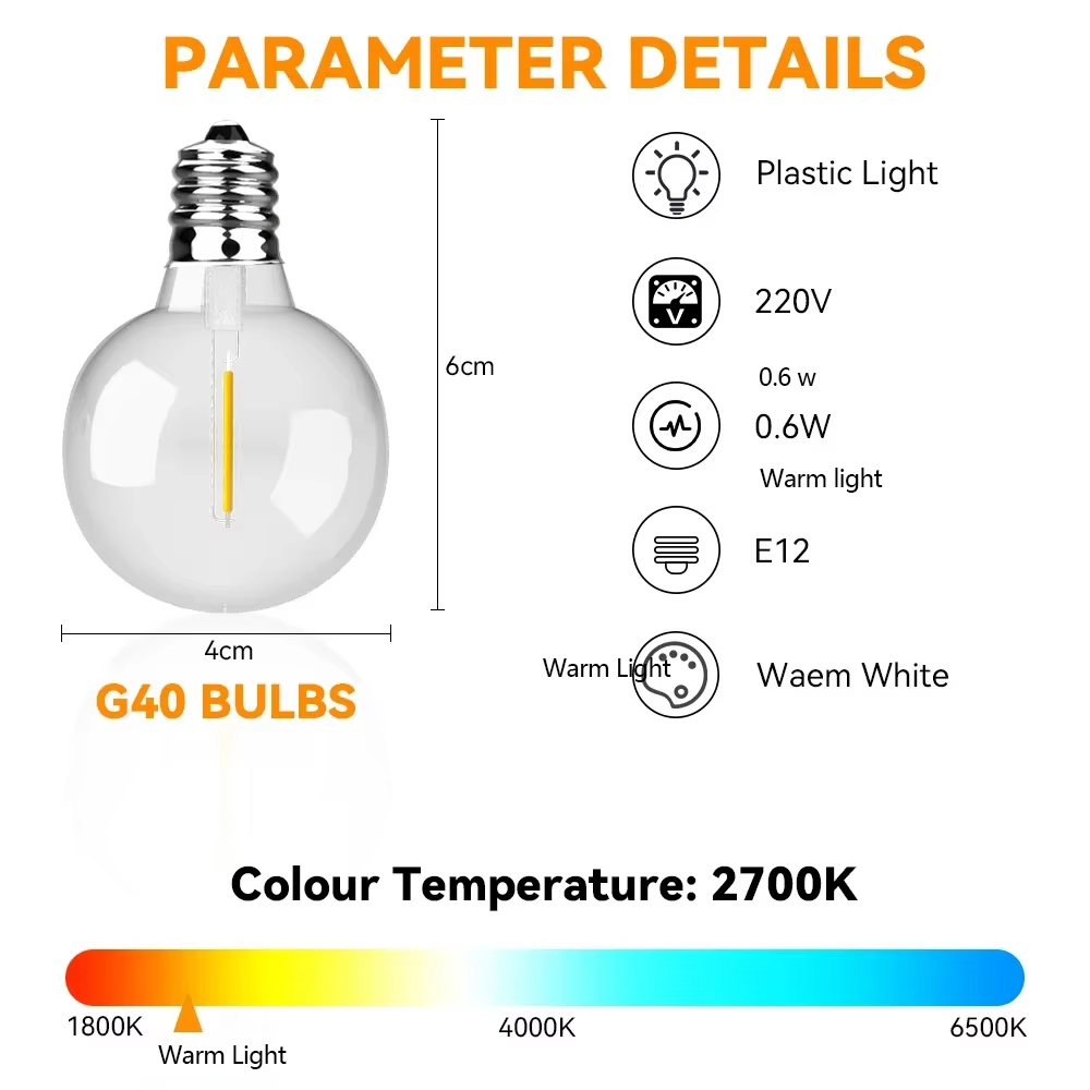 Lampu Tali Peri 30M 15M G40 La - Outdoor Camping Lights String ulasan dan harga