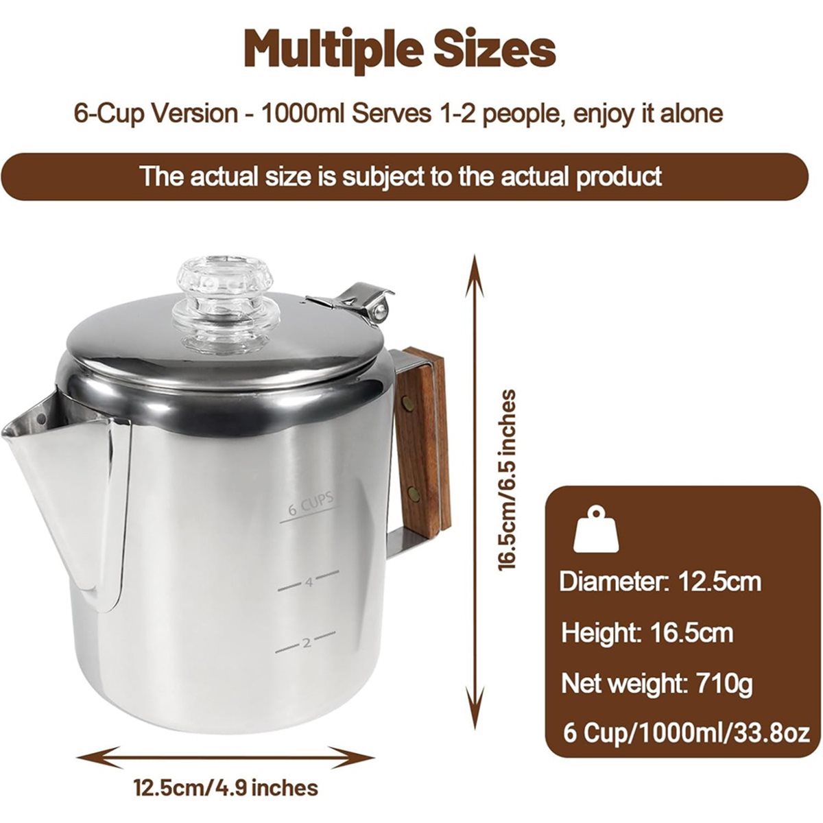 6 Cup Percolator 304 Stainless - Camp Percolator Coffee ulasan dan harga