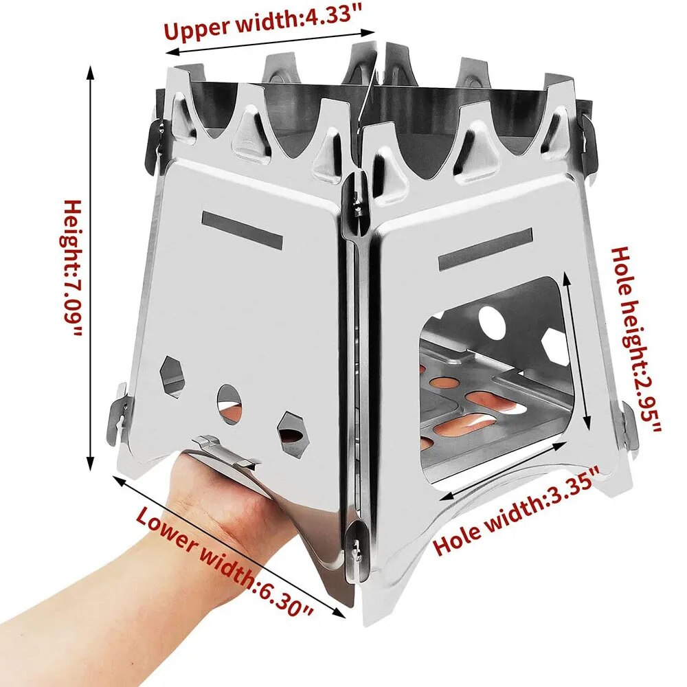 Kompor kayu Kemah portabel, ko - Outdoor Camping Wood Stove ulasan dan harga