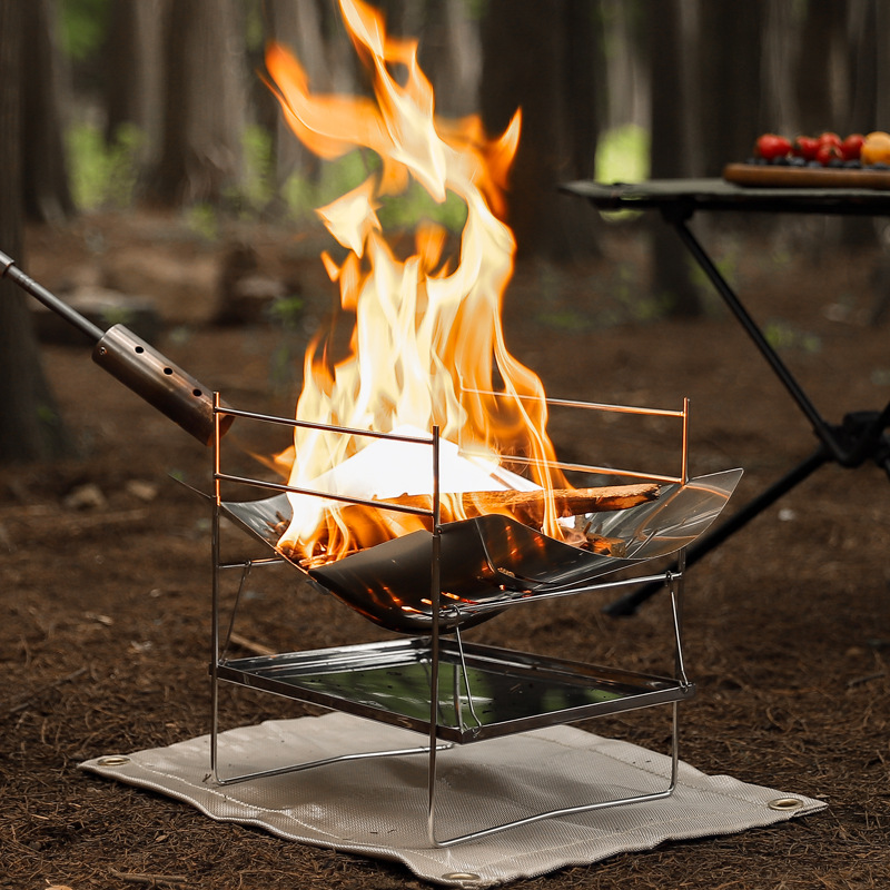 Kompor Berkemah Pembakaran Kay - Outdoor Camping Wood Stove ulasan dan harga